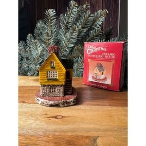 Olde Tyme Christmas‎ Cobbler Shoppe Potpourri House Yellow Ceramic OS Chimney